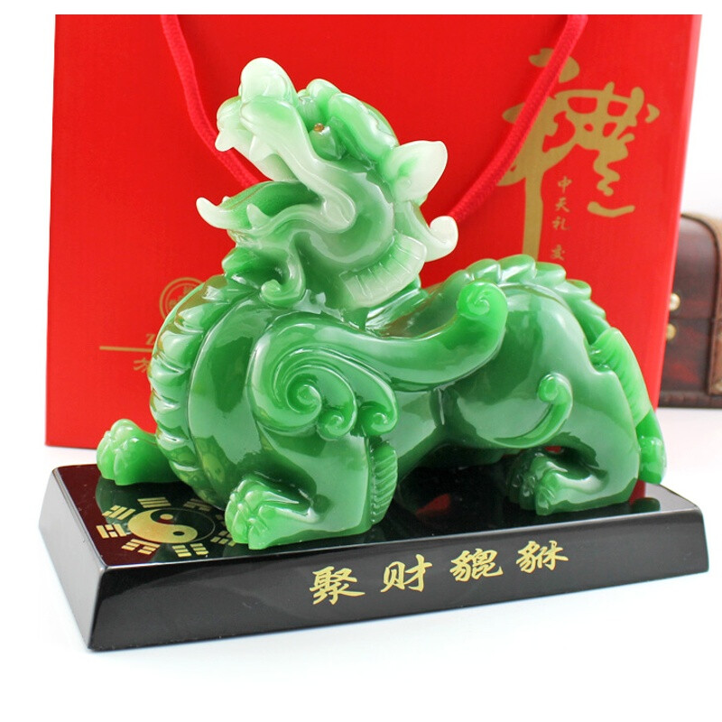 鎮(zhèn)宅納福，招財(cái)引貴 仿玉貔貅擺件，家居風(fēng)水的點(diǎn)睛之筆